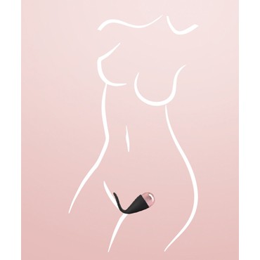 Orion Belou Vibro Egg With Clitoral Stimulator, черное