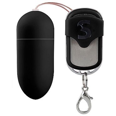 Shots Toys Silicone Remote Controlled Egg, черное