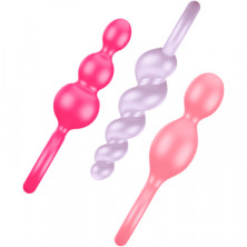 Satisfyer Booty Call, красный/розовый/пурпурный