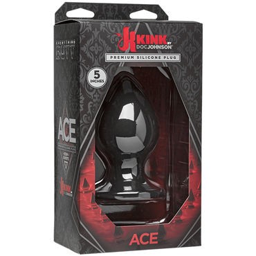 Doc Johnson Kink Ace Silicone Plug 13см, черная