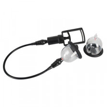 Bad Kitty Vibrating Nipple Cups, черная