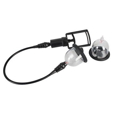 Bad Kitty Vibrating Nipple Cups, черная