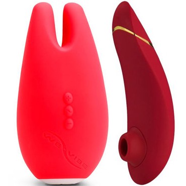 Womanizer Premium + We-Vibe Gala, красный/розовый