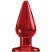 Shots Toys Bottom Line Butt plug Acrylic Model 2, широкая 13 см красная