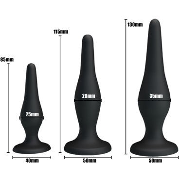 Baile Pretty Love Begginers Mini Anal Kit, черный