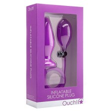 Ouch! Inflatable Silicone Plug, фиолетовая