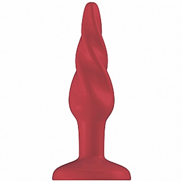 Shots Plug&Play Butt Plug Rounded Acrylic 7,5см, красная