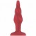 Shots Plug&Play Butt Plug Rounded Acrylic 7,5см, красная