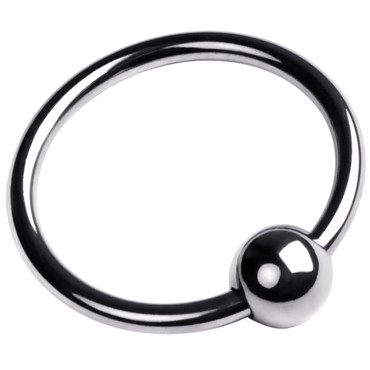 ToyFa Metal Кольцо на головку пениса S, серебристое