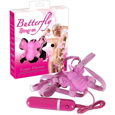 You2Toys Butterfly Strap-on, розовый