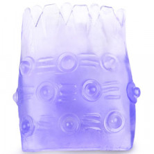 Brazzers Насадка с шариками, ребрышками и лепестками, фиолетовая