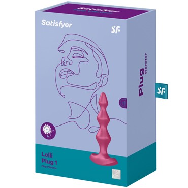 Satisfyer Lolli Plug 1, бордовая