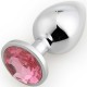 Play Secrets Rosebud Butt Plug Large, серебристый/розовый