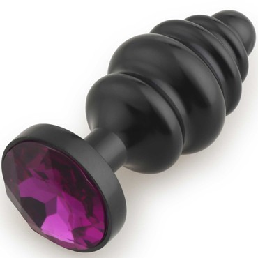 Play Secrets Thread Butt Plug Small, черный/фиолетовый