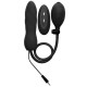 Ouch! Inflatable Vibrating Silicone Twist, черный