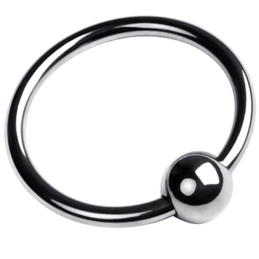 ToyFa Metal Кольцо на головку пениса M, серебристое