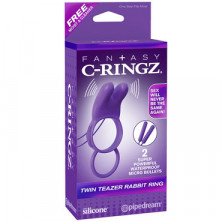 Pipedream Fantasy C-Ringz Twin Teazer Rabbit Ring