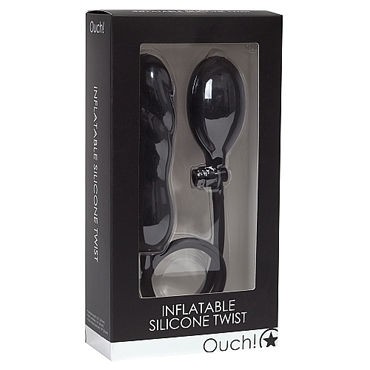 Ouch! Inflatable Silicone Twist, черный