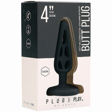 Shots Plug&Play Butt Plug Hollow №1 10см, черная