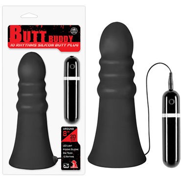 NMC Butt Buddy Silicone Butt Plug, черная