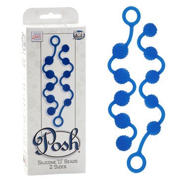 California Exotic Posh Silicone “O” Beads, синий