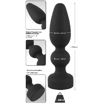 Orion Black Velvets Big Plug, черная