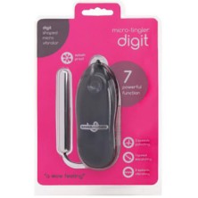 Seven Creations Micro Tingler Digit 7 Function Vibrator, серебристый
