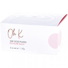 CG Oh K 24K Gold Plated Pleasure Balls, золотые