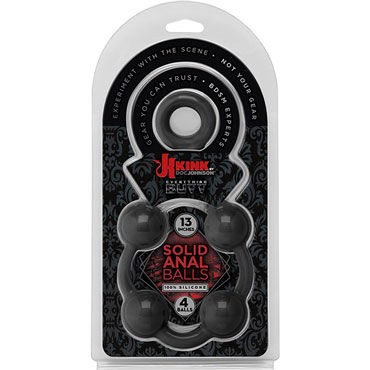 Doc Johnson Kink Solid Anal Balls, черная