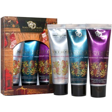 Djaga-Djaga Anal Sex/Safe Sex/Wet Rose, 3 шт по 30 мл