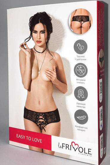 Le Frivole Искушающие шортики с доступом, черные