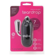 Seven Creations Micro Tingler Teardrop 7 Function Vibrator, серебристый