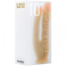 Shots RealRock Realistic Double Cock 10", телесный