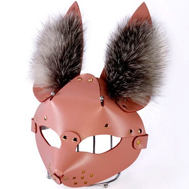 Sitabella Маска Зайка с мехом, розовая