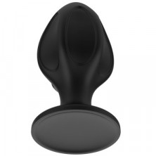 White Label Силиконовая анальная пробка Лучи S, черная