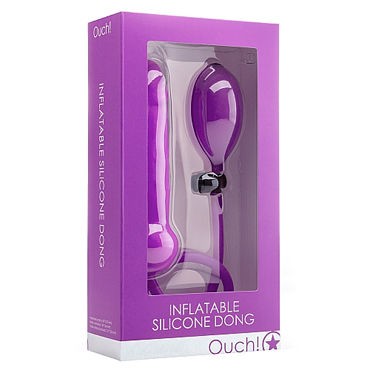 Ouch! Inflatable Silicone Dong, фиолетовый
