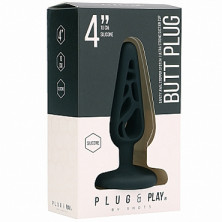 Shots Plug&Play Butt Plug Hollow №4 10см, черная