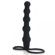 California Exotic Love Rider Beaded Dual Penetrator, черный