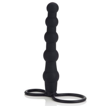 California Exotic Love Rider Beaded Dual Penetrator, черный