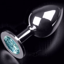 Пикантные штучки Большая анальная пробка, серебристая