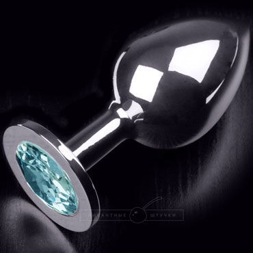 Пикантные штучки Большая анальная пробка, серебристая