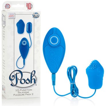 California Exotic Posh 10-Function Silicone Pleasure Packs, синее