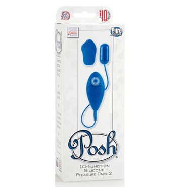 California Exotic Posh 10-Function Silicone Pleasure Packs, синее