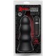 Doc Johnson Kink Vibrating Silicone Butt Plug Rippled, черная