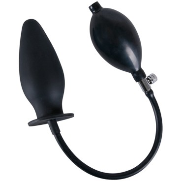 You2Toys True Black Inflatable Anal Plug, черная