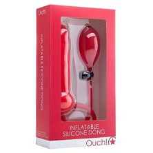Ouch! Inflatable Silicone Dong, красный