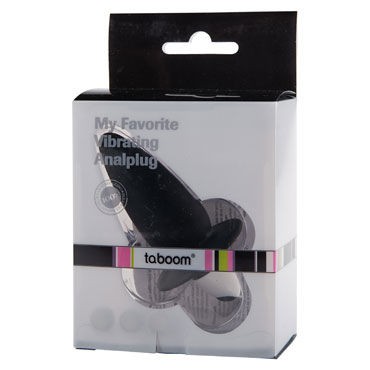 Taboom My Favorite Vibrating Analplug, черный