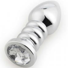 Play Secrets Thread Butt Plug, серебристый/прозрачный