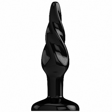 Shots Plug&Play Butt Plug Rounded 10см, черная