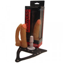 Биоклон Двойная насадка-фаллоимитатор с поясом Harness